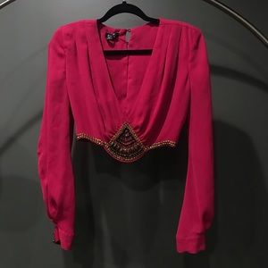 Embellished Crop Top